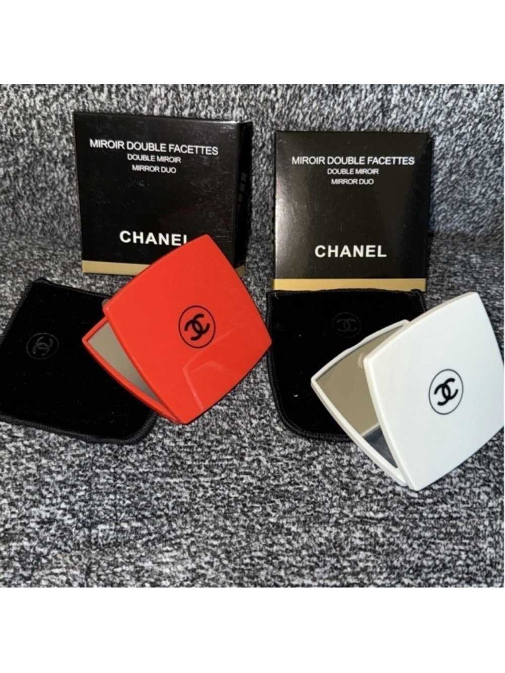 NWT Chanel White Double sided Mirror price for one